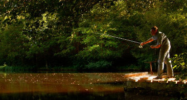 Pêchez dans un étang