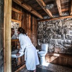 Douche à l'italienne en pierre